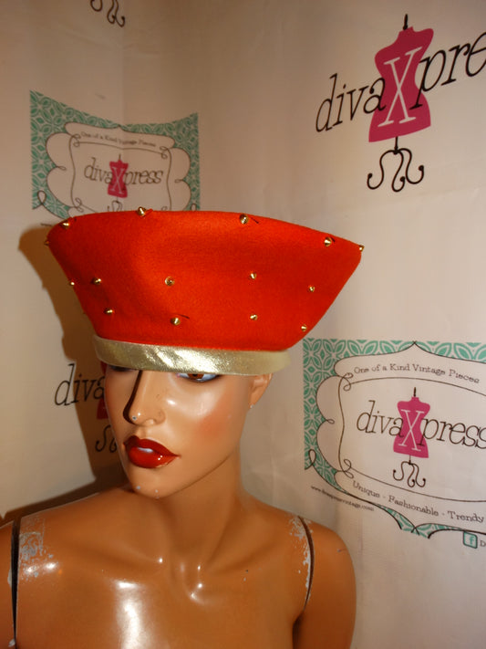 Vintage ORange Hat