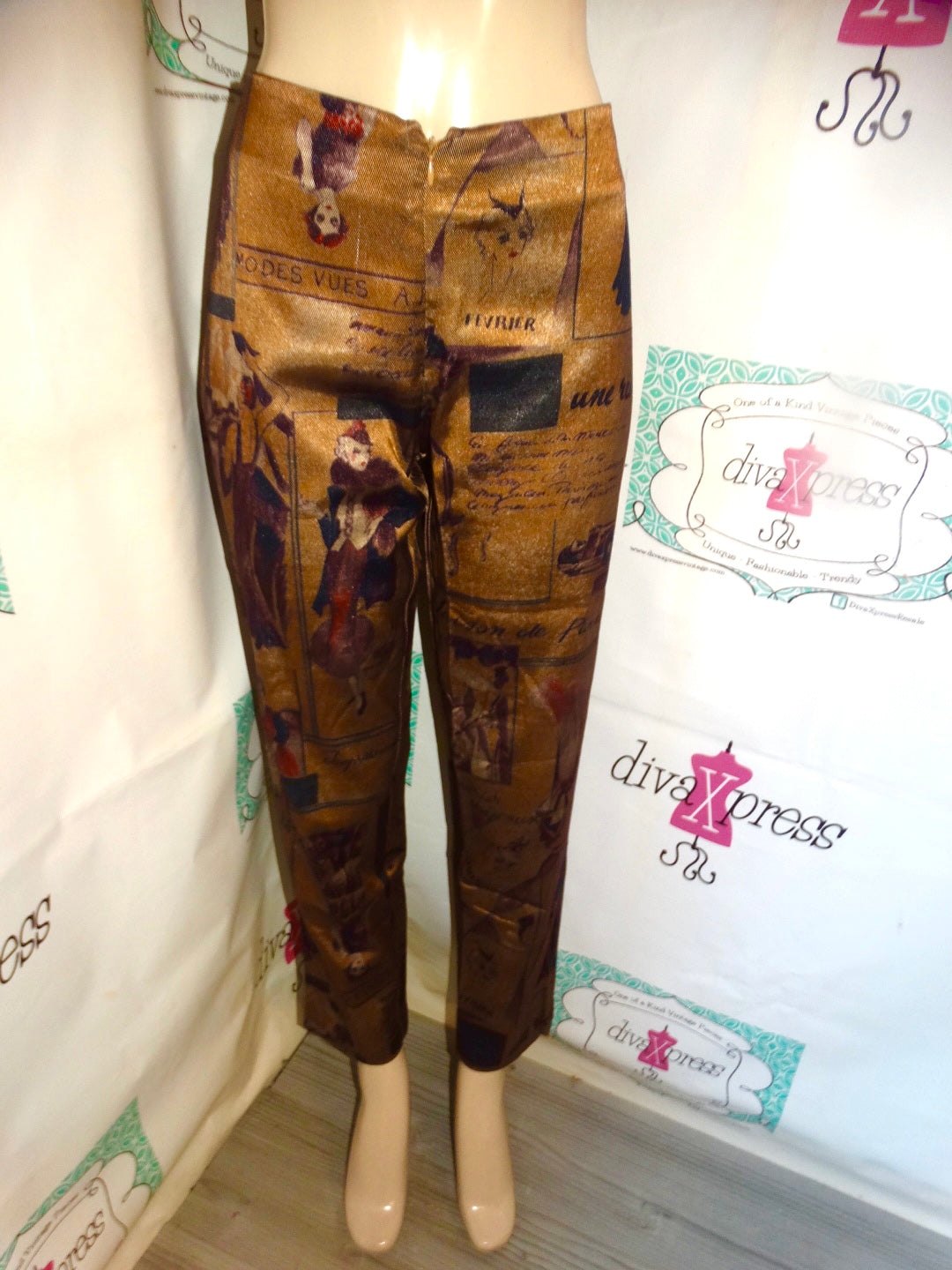 Vintage W Bronze Lady Pants Size M