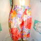 Vintage Lyse Hart Pink/Peach Floral Shorts Size L