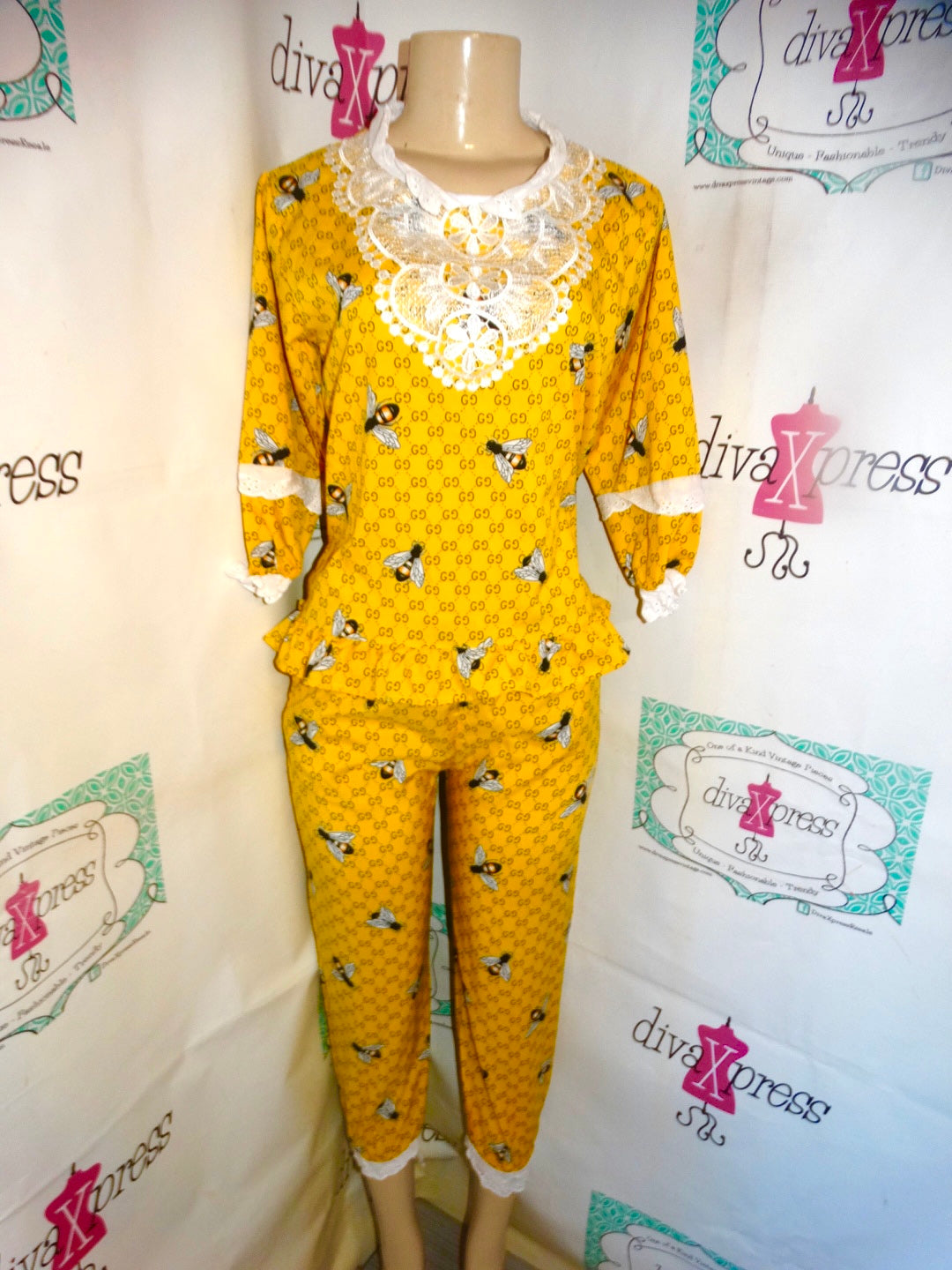 Yellow GG 2 Piece Set Size M