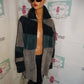 Vintage Prestige Gray Suede/Blue Coat Size XL