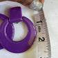 Vintage Purple and Blue Clip ON earrings ( both pair) (Shipping INCLUDED IN PRICE)