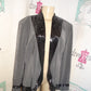 Vintage Jovani Gray Beaded Blazer Size XL