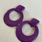 Vintage Purple and Blue Clip ON earrings ( both pair) (Shipping INCLUDED IN PRICE)