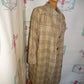 Vintage Yessica Cream Plaid Wool Coat Size 3x