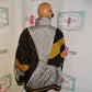 Vintage Venezia Black/Gold/Silver Bomber Jacket Size 2x