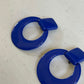 Vintage Purple and Blue Clip ON earrings ( both pair) (Shipping INCLUDED IN PRICE)