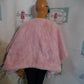 Vintage Pink Heavy Poncho 1 Size Fits All!!