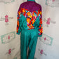 Vintage Lavon Colorful 2 Piece Track Suit Size M
