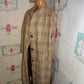 Vintage Yessica Cream Plaid Wool Coat Size 3x