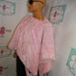 Vintage Pink Heavy Poncho 1 Size Fits All!!