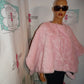 Vintage Pink Heavy Poncho 1 Size Fits All!!
