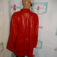 Vintage Talk Of the Walk Red Leather Jacket Size 1x