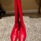 Vintage Red Leather Boots Size 9
